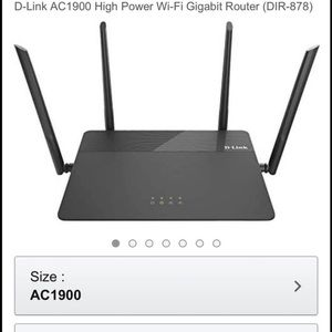 D-Link AC1900 High Power Wi-Fi Gigabit Router. Dual band, Brand new, open box.